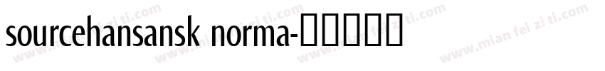 sourcehansansk norma字体转换